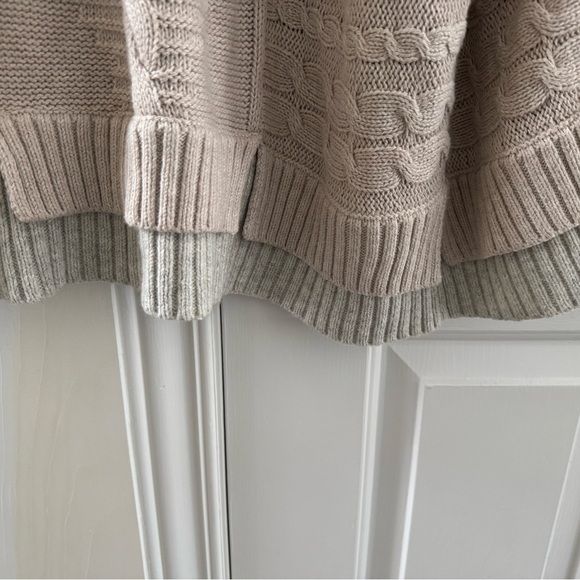 Market & Spruce Palessi Double Hem Cable Knit Cotton Blend Cardigan - Picture 5 of 5